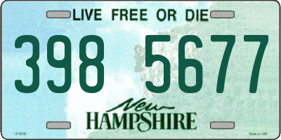 NH license plate 3985677