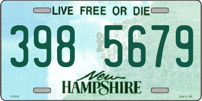 NH license plate 3985679