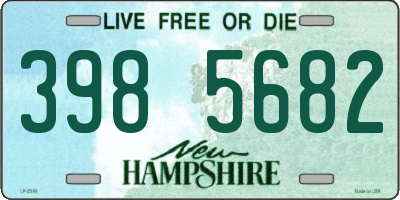 NH license plate 3985682