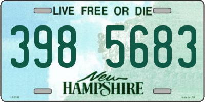 NH license plate 3985683