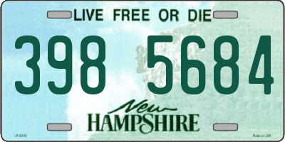 NH license plate 3985684