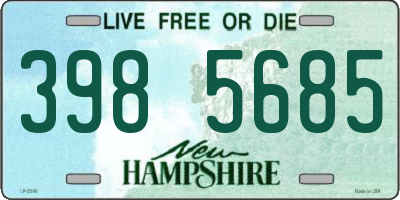 NH license plate 3985685