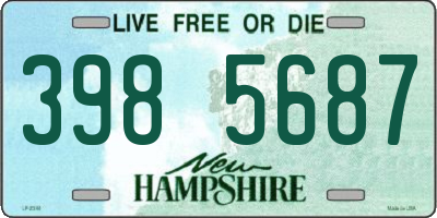 NH license plate 3985687