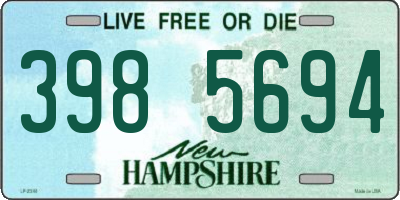 NH license plate 3985694