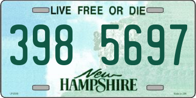 NH license plate 3985697