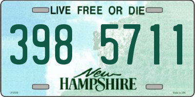 NH license plate 3985711