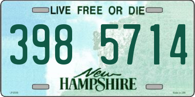 NH license plate 3985714