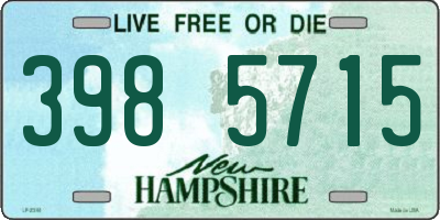 NH license plate 3985715