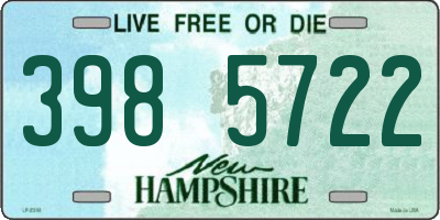 NH license plate 3985722