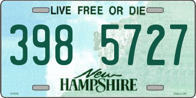 NH license plate 3985727