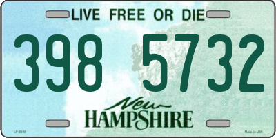 NH license plate 3985732