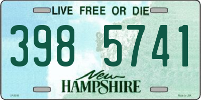 NH license plate 3985741
