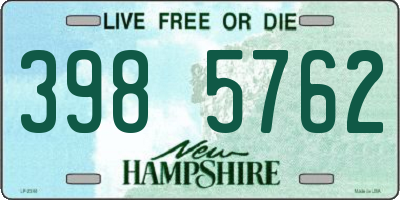 NH license plate 3985762