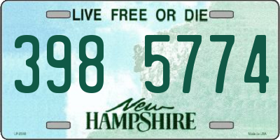 NH license plate 3985774