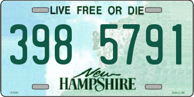 NH license plate 3985791