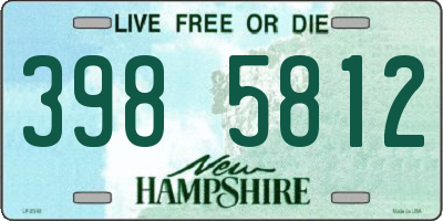 NH license plate 3985812