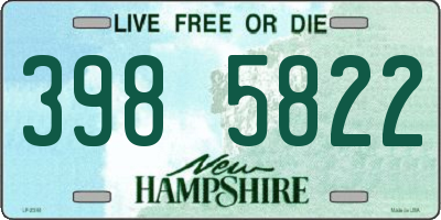 NH license plate 3985822