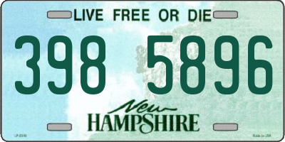 NH license plate 3985896