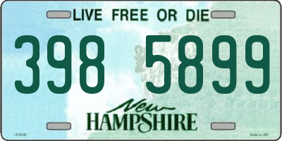 NH license plate 3985899