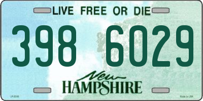NH license plate 3986029