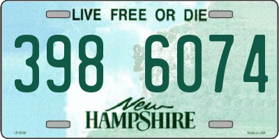 NH license plate 3986074