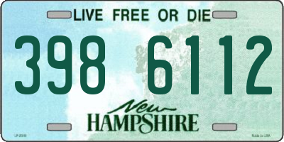 NH license plate 3986112