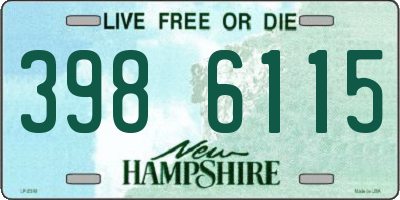 NH license plate 3986115