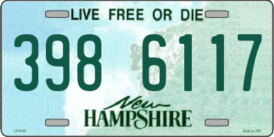 NH license plate 3986117