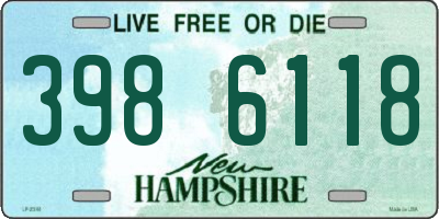 NH license plate 3986118
