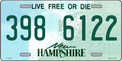 NH license plate 3986122