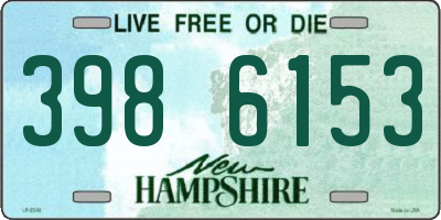 NH license plate 3986153
