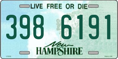 NH license plate 3986191