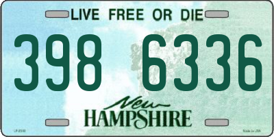 NH license plate 3986336
