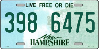 NH license plate 3986475