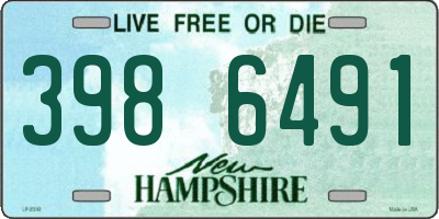 NH license plate 3986491