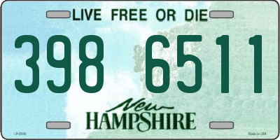 NH license plate 3986511