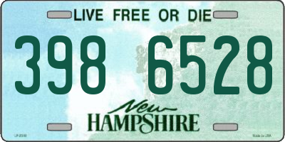 NH license plate 3986528