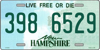 NH license plate 3986529