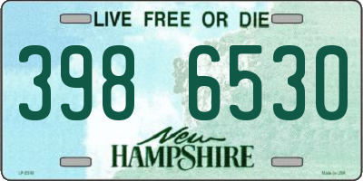 NH license plate 3986530