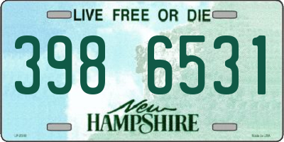 NH license plate 3986531