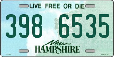 NH license plate 3986535