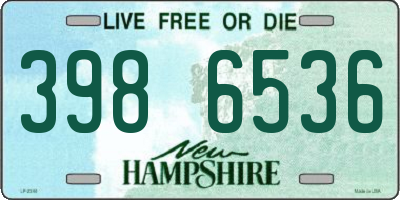 NH license plate 3986536