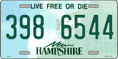 NH license plate 3986544