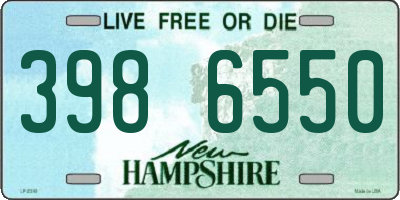 NH license plate 3986550