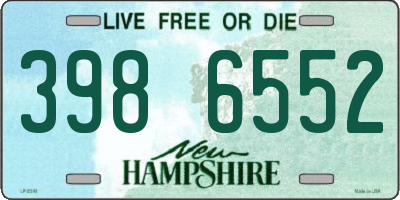 NH license plate 3986552