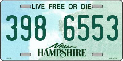 NH license plate 3986553