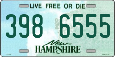 NH license plate 3986555