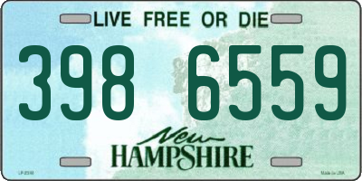 NH license plate 3986559