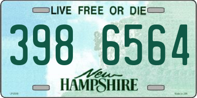 NH license plate 3986564