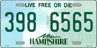 NH license plate 3986565